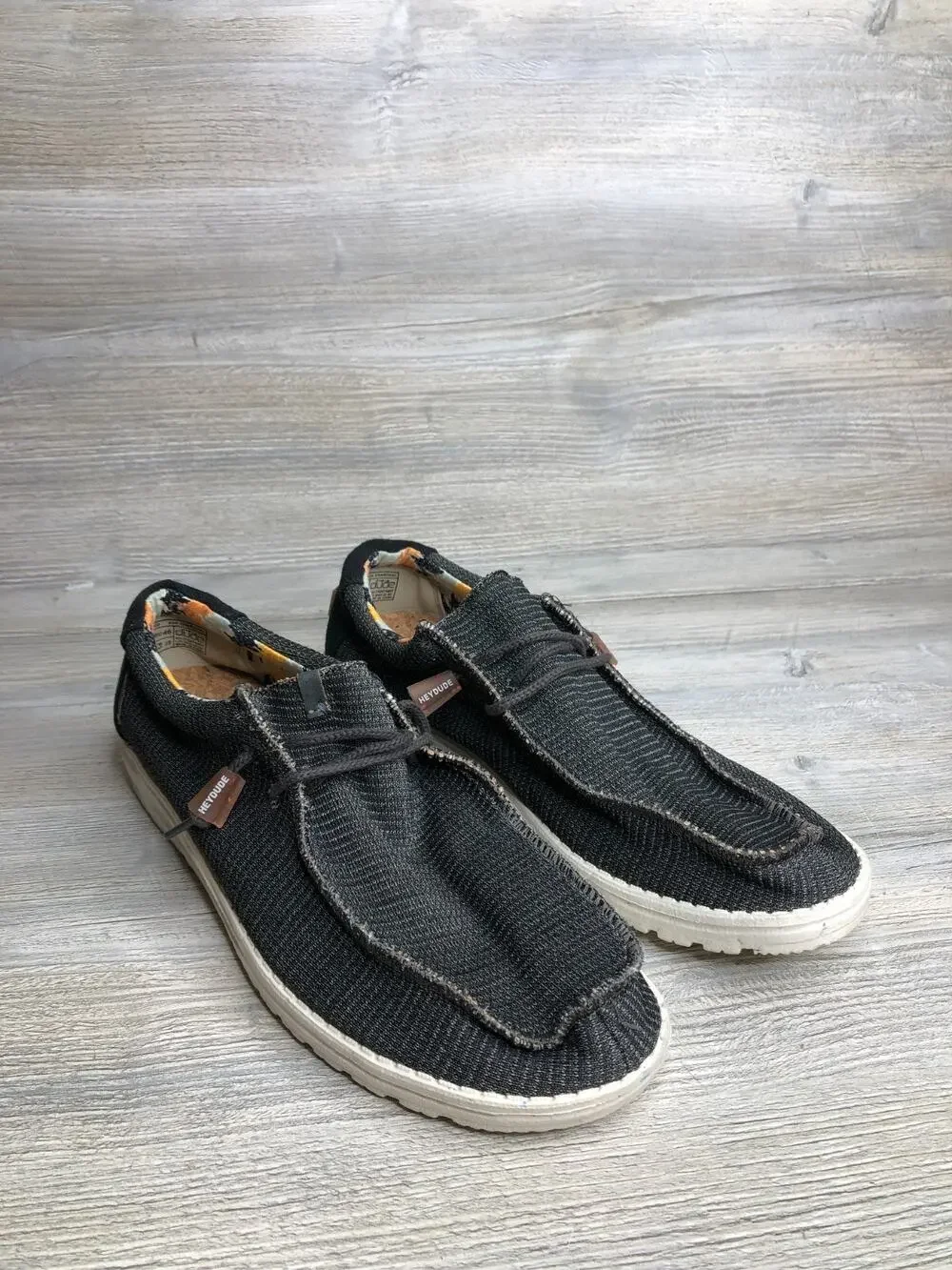 Hey Dude Wally Stretch Casual Shoes Sneakers Mens Size 13 Gray